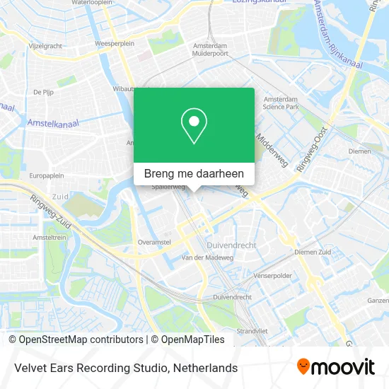 Velvet Ears Recording Studio kaart