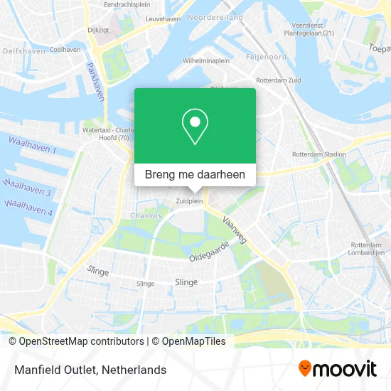 Manfield Outlet kaart