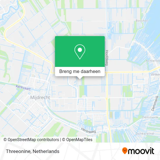 Threeonine kaart