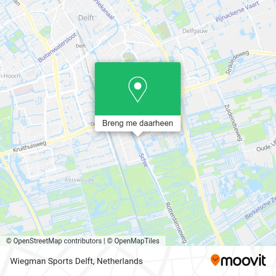Wiegman Sports Delft kaart
