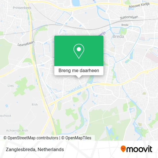 Zanglesbreda kaart
