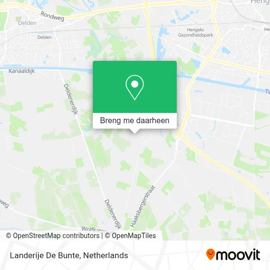 Landerije De Bunte kaart
