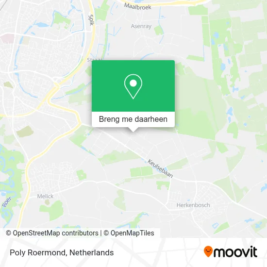 Poly Roermond kaart