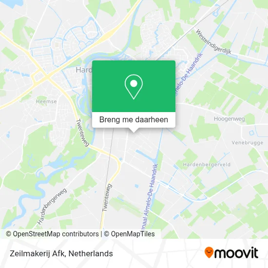 Zeilmakerij Afk kaart