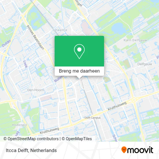 Itcca Delft kaart