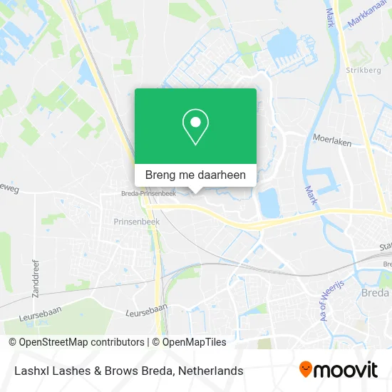 Lashxl Lashes & Brows Breda kaart