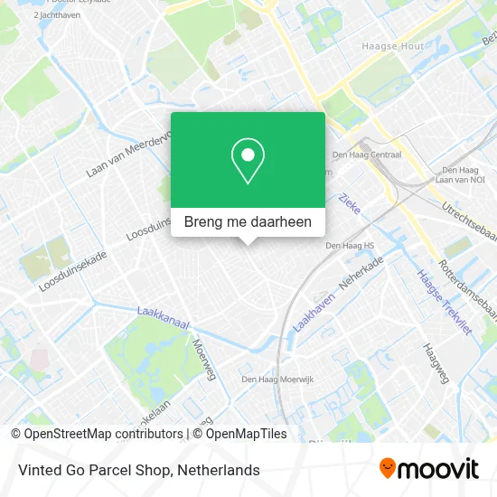 Vinted Go Parcel Shop kaart