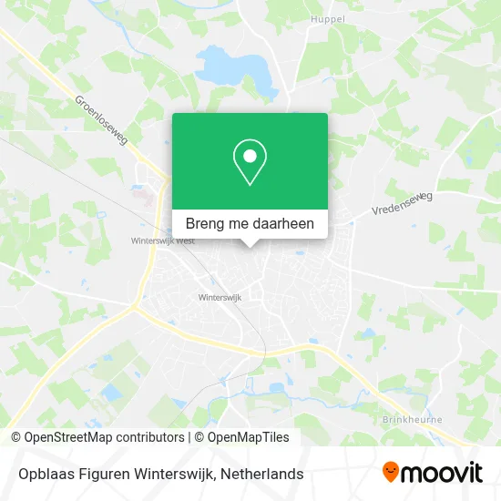 Opblaas Figuren Winterswijk kaart