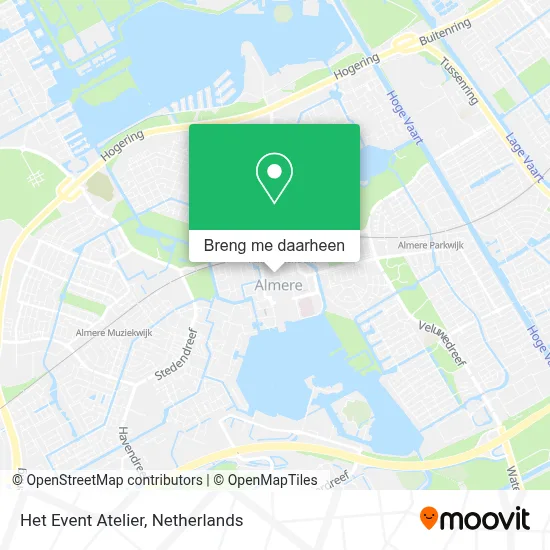 Het Event Atelier kaart