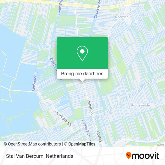 Stal Van Bercum kaart