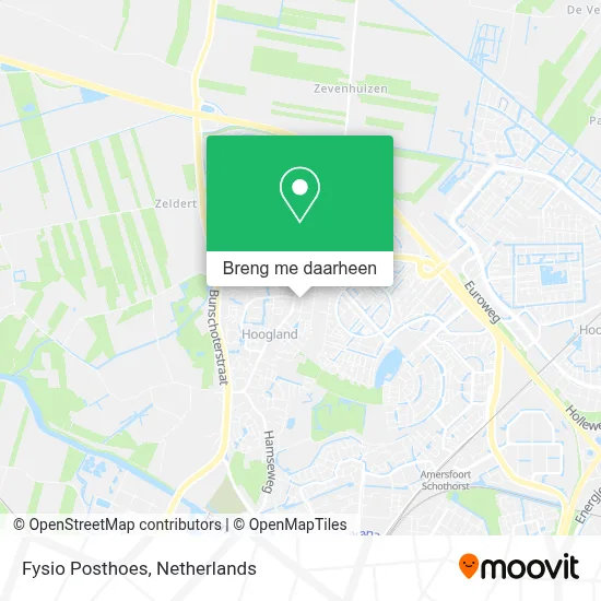Fysio Posthoes kaart