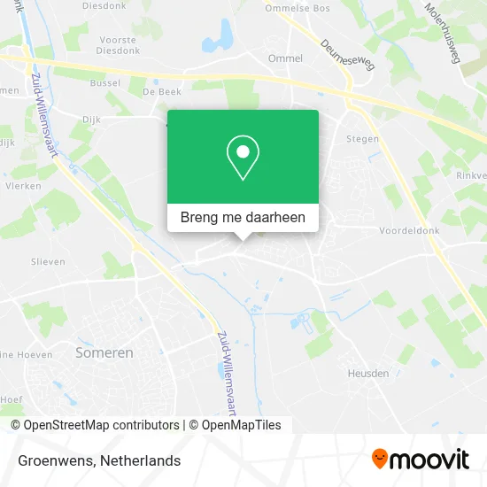 Groenwens kaart