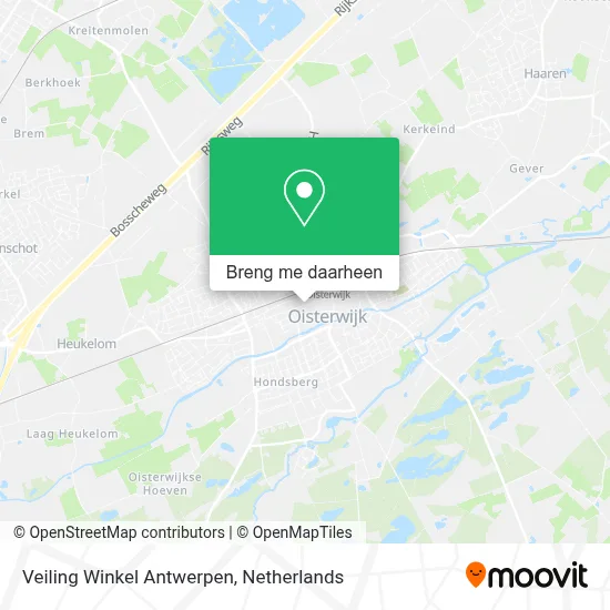 Veiling Winkel Antwerpen kaart