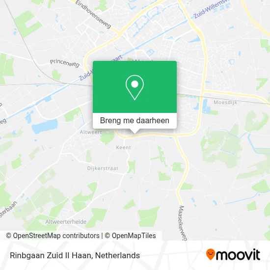 Rinbgaan Zuid II Haan kaart