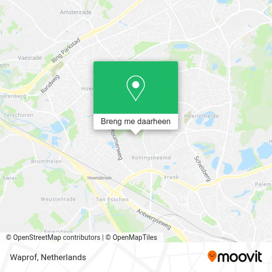 Waprof kaart