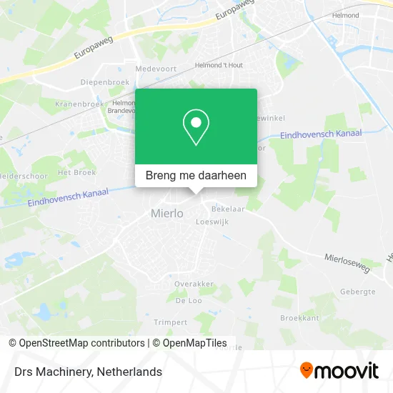 Drs Machinery kaart
