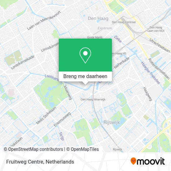 Fruitweg Centre kaart