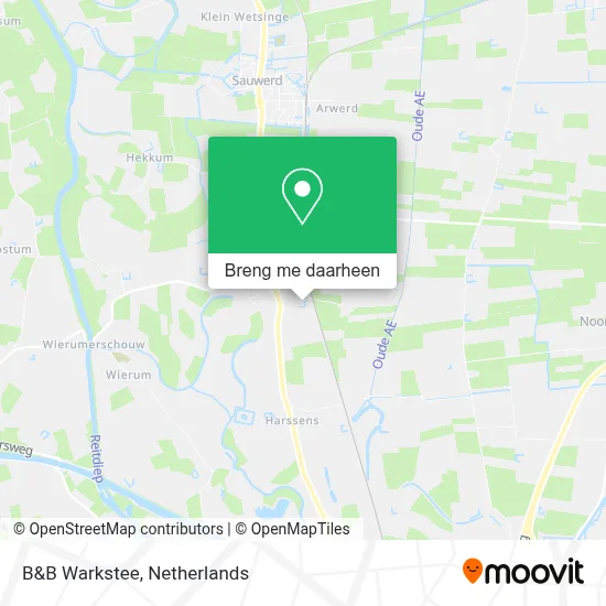 B&B Warkstee kaart