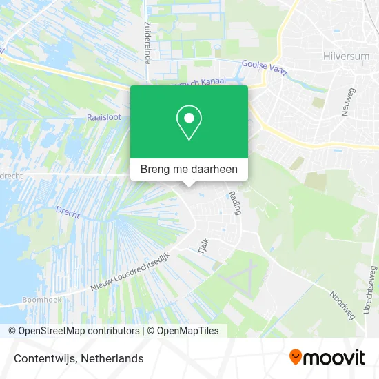 Contentwijs kaart