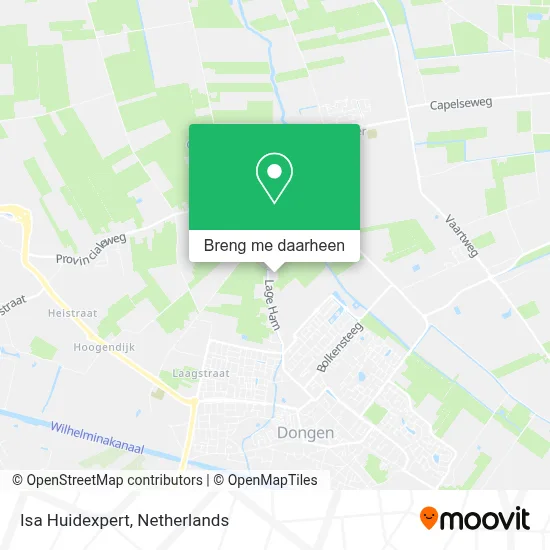 Isa Huidexpert kaart