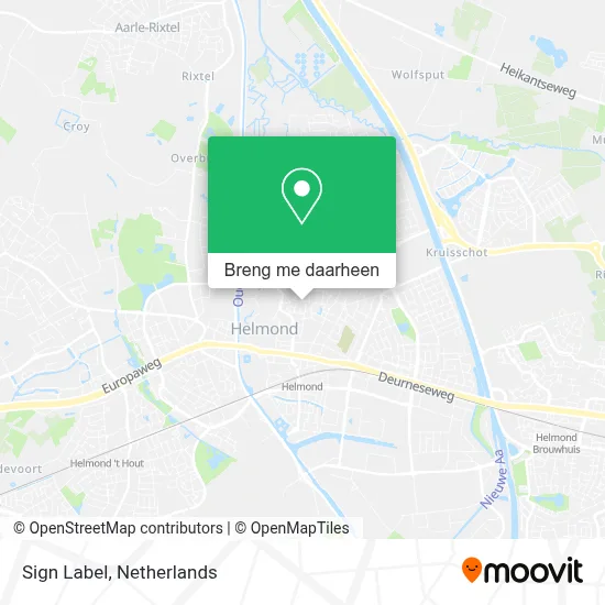 Sign Label kaart