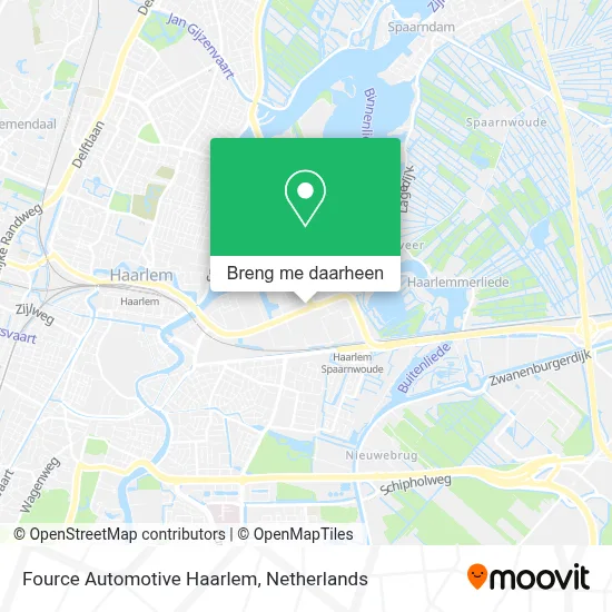 Fource Automotive Haarlem kaart