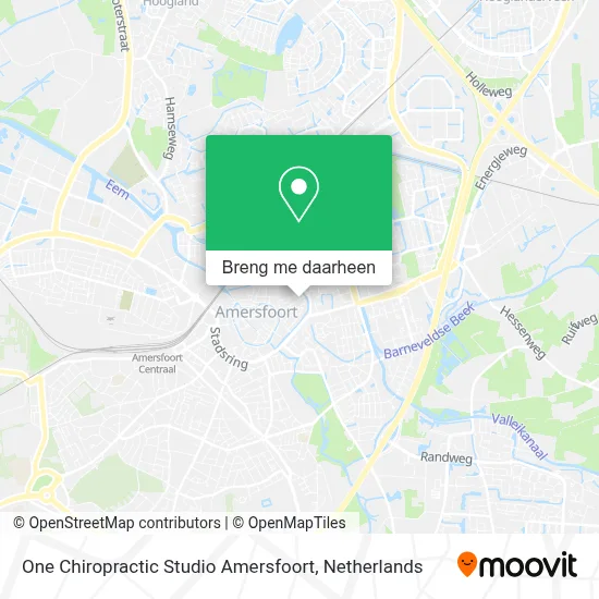 One Chiropractic Studio Amersfoort kaart
