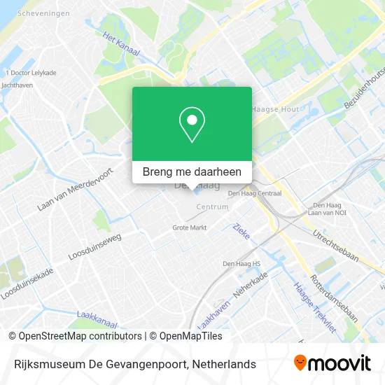Rijksmuseum De Gevangenpoort kaart