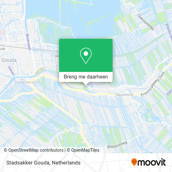 Stadsakker Gouda kaart