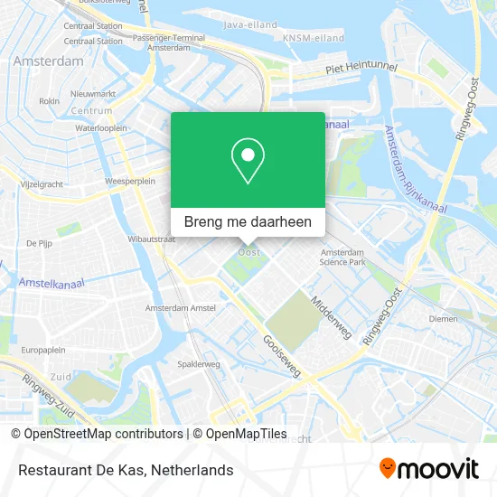 Restaurant De Kas kaart