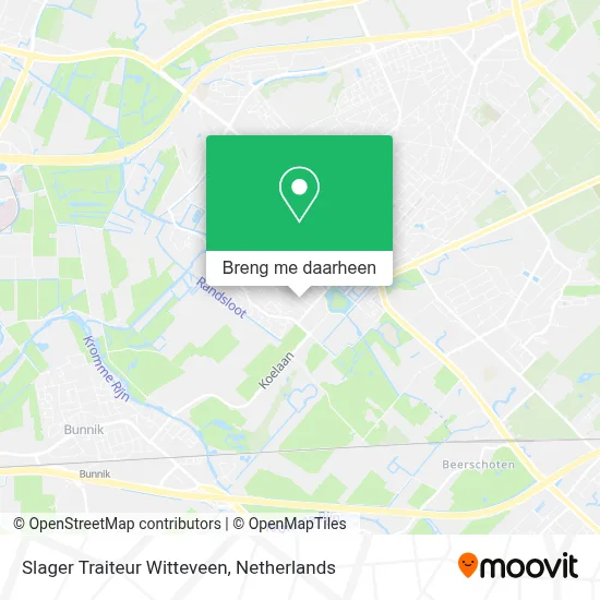 Slager Traiteur Witteveen kaart