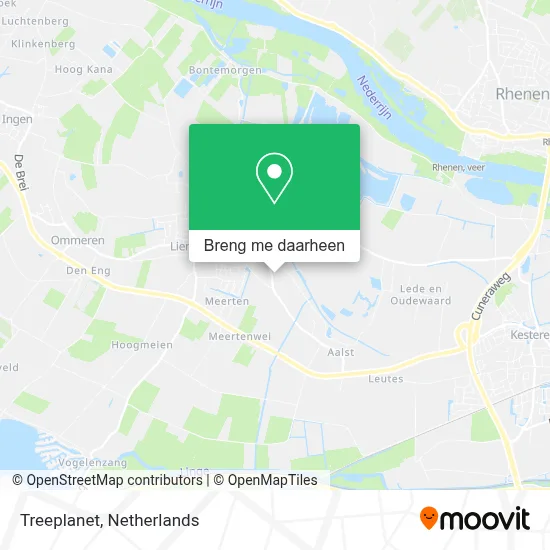 Treeplanet kaart