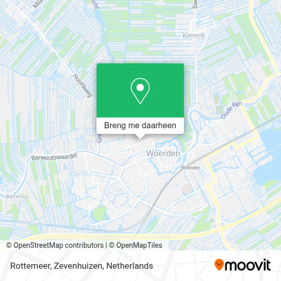 Rottemeer, Zevenhuizen kaart