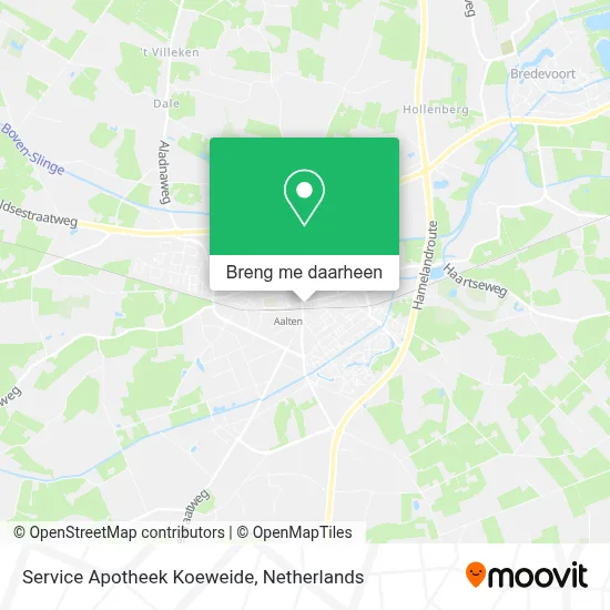 Service Apotheek Koeweide kaart