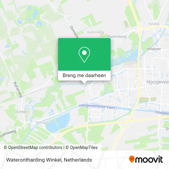 Waterontharding Winkel kaart
