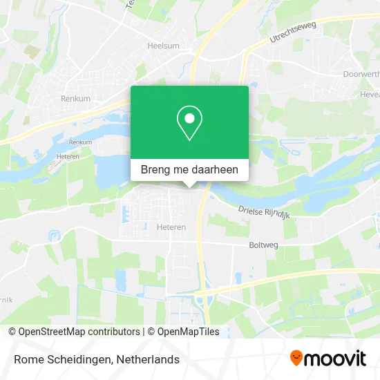 Rome Scheidingen kaart