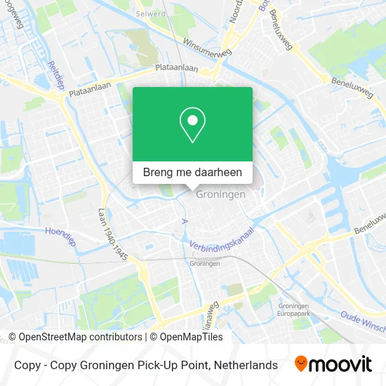 Copy - Copy Groningen Pick-Up Point kaart