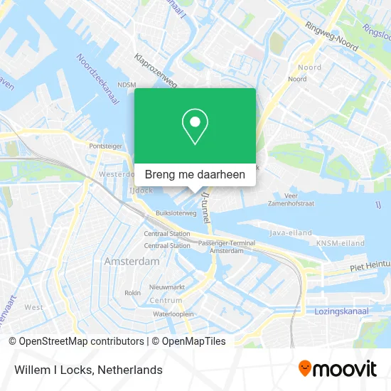 Willem I Locks kaart
