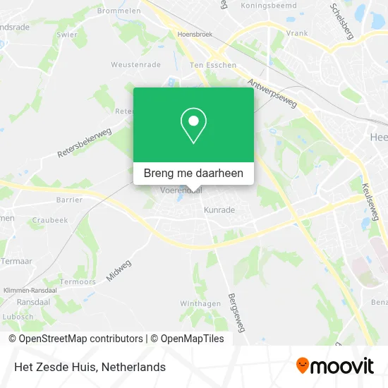 Het Zesde Huis kaart
