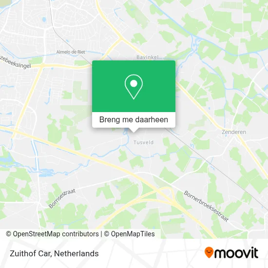 Zuithof Car kaart