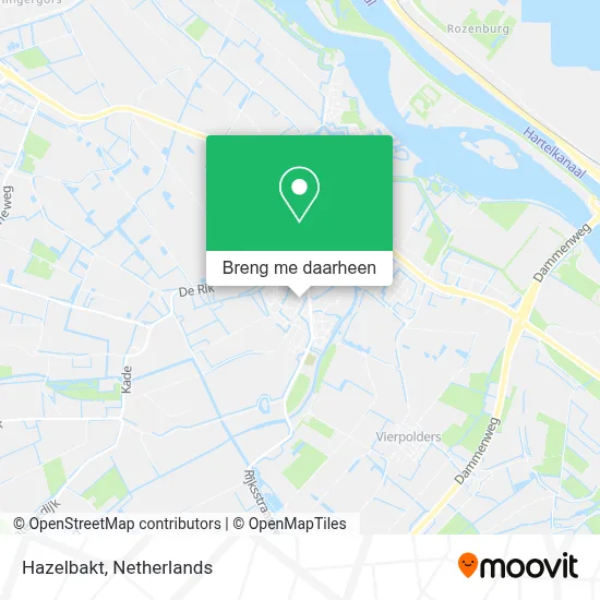 Hazelbakt kaart