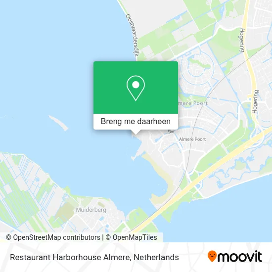Restaurant Harborhouse Almere kaart