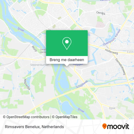 Rimsavers Benelux kaart