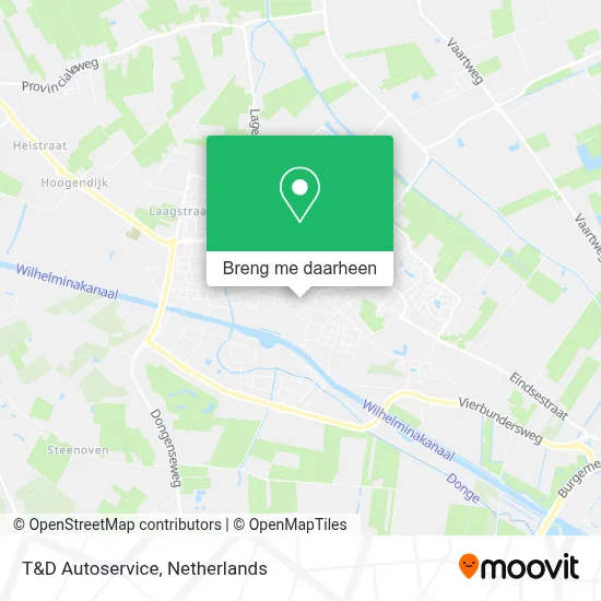 T&D Autoservice kaart