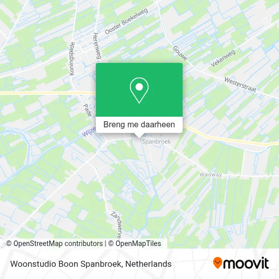 Woonstudio Boon Spanbroek kaart
