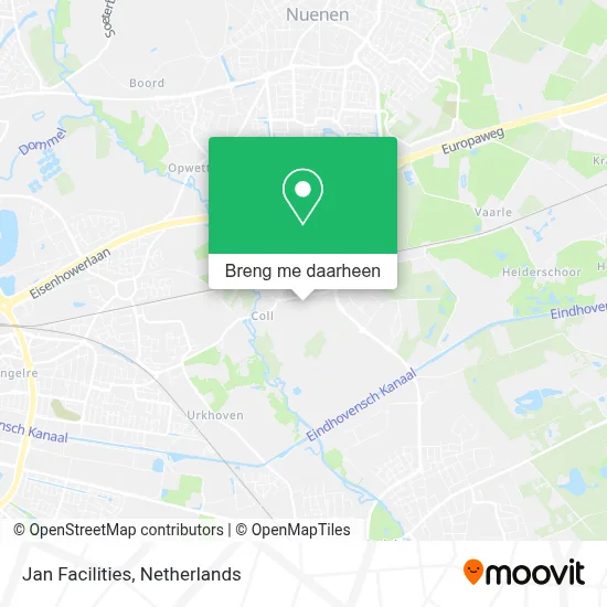 Jan Facilities kaart
