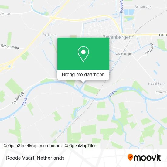 Roode Vaart kaart