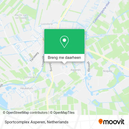 Sportcomplex Asperen kaart