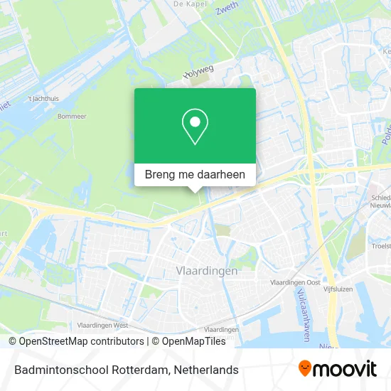 Badmintonschool Rotterdam kaart