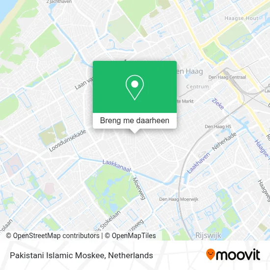 Pakistani Islamic Moskee kaart
